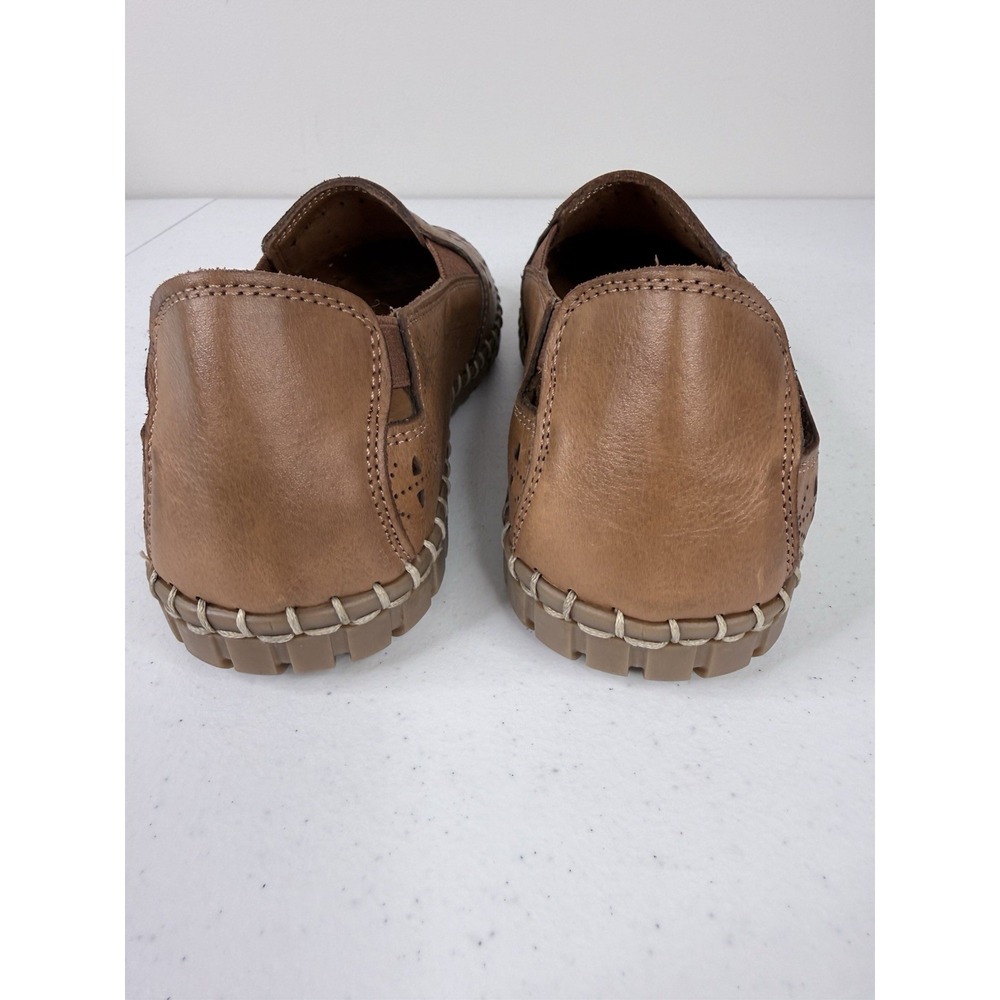 Miz Mooz Nyla Slip On Shoes Perforated Cut Outs Brown Woman's Size 36 US 5.5 - Picture 3 of 9